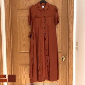 Magaschoni linen dress